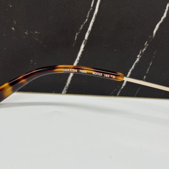 NEW OFF-WHITE OERI13M MIAMI 7664 SUNGLASSES UNISEX BROWN OVAL EYEWEAR main image 9
